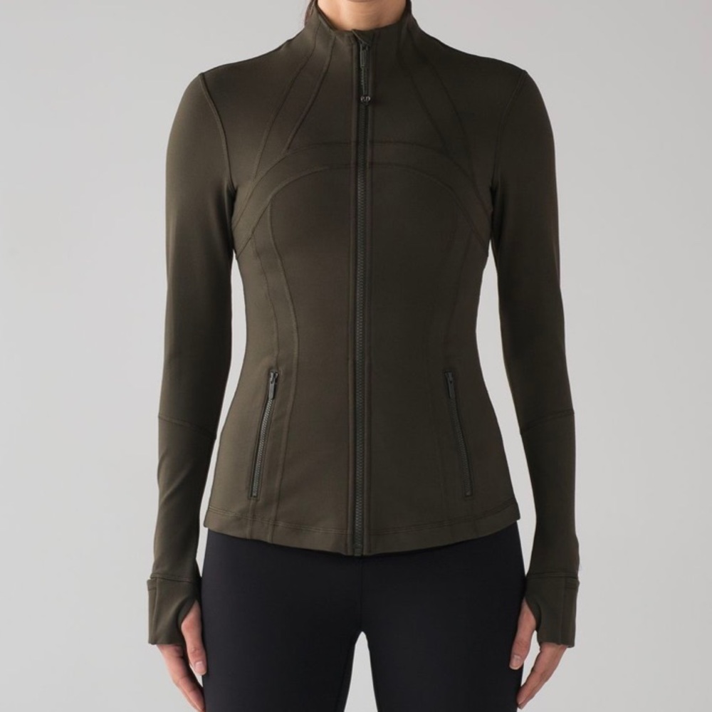 lululemon athletica Olive Green Full-Zip Jacket